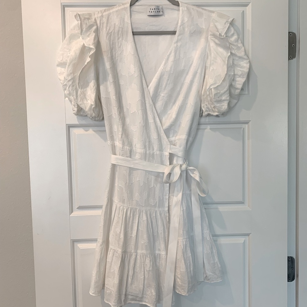 Tanya Taylor White Mini Dress